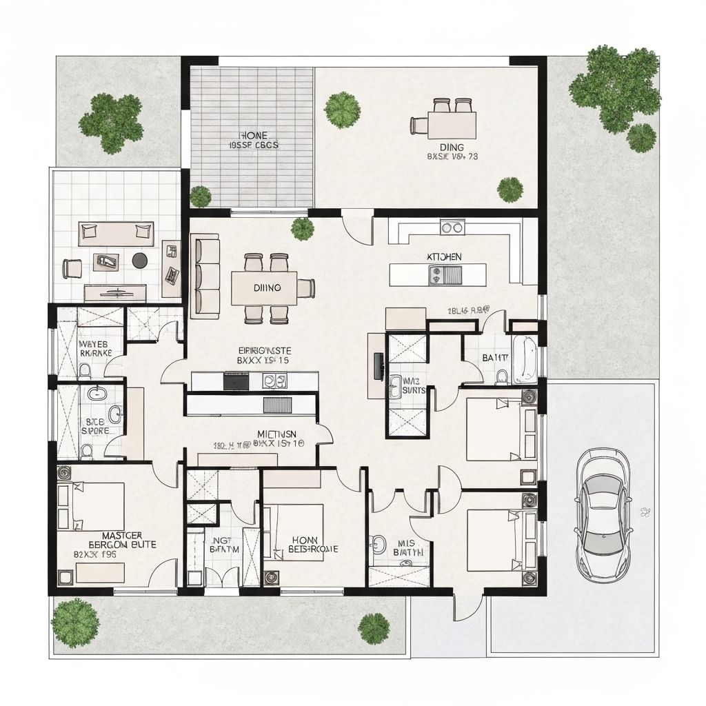 План первого этажа